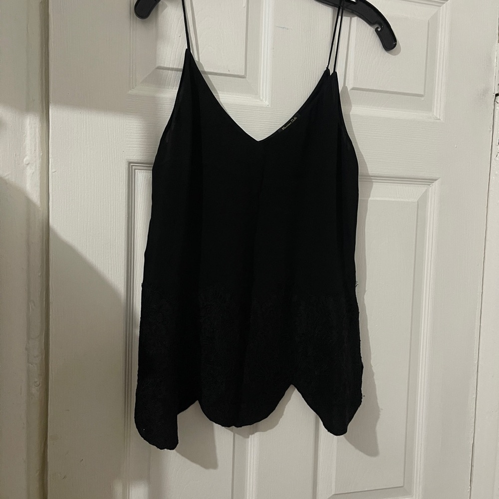 Massimo Dutti Black Camisole Top
